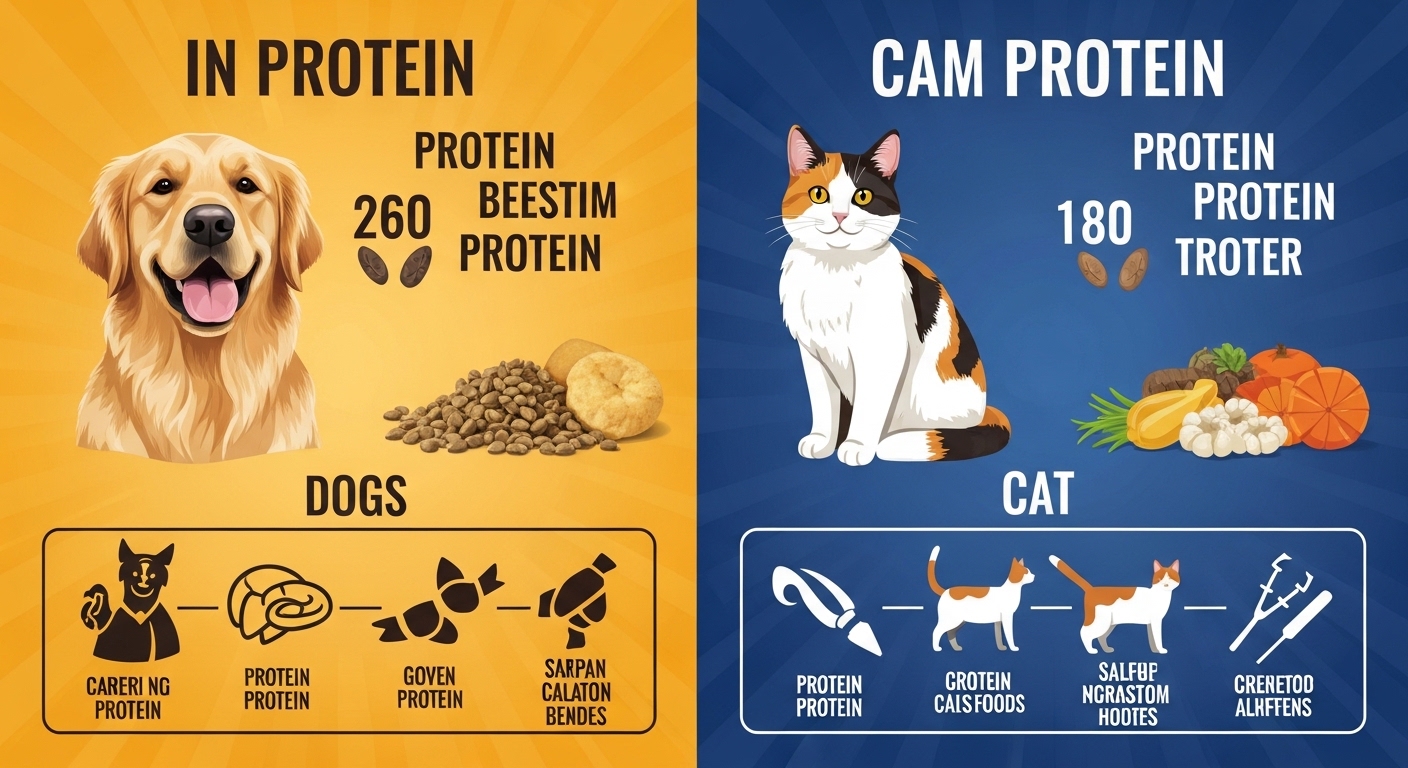 Köpek ve kedi mamalarında protein